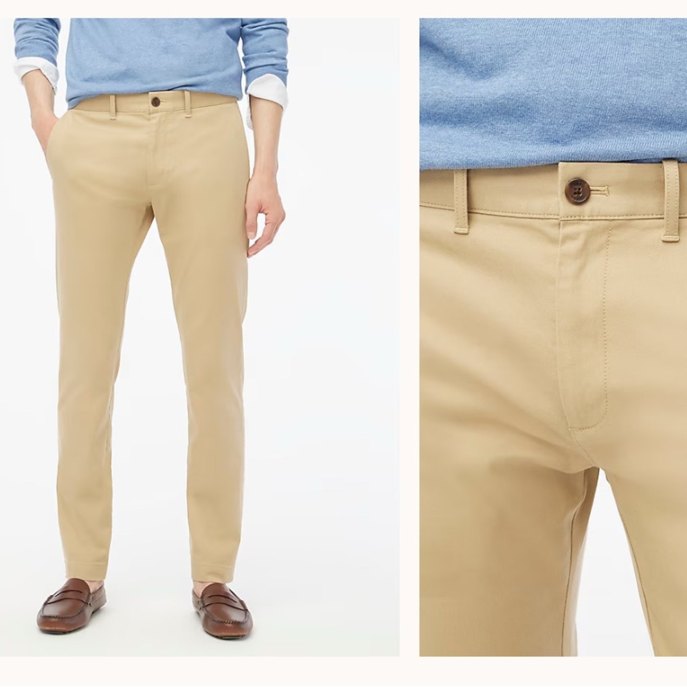 J. Crew The Driggs Tan Trousers